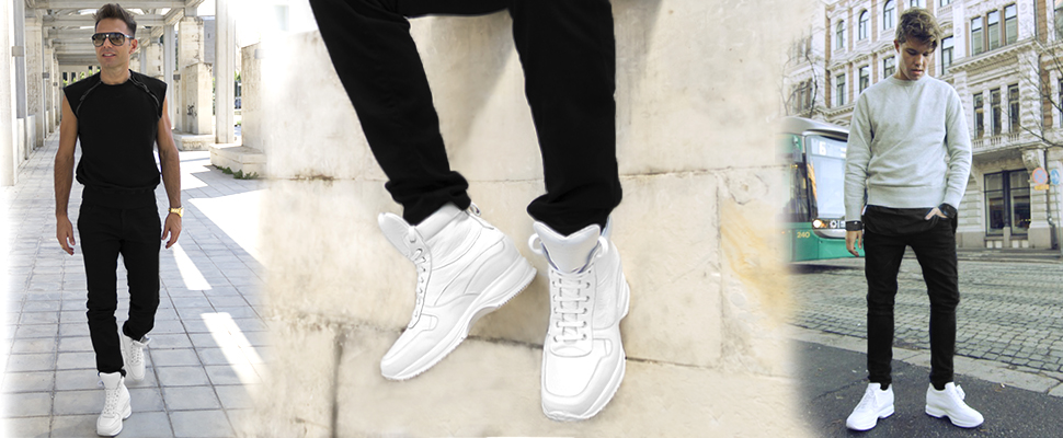 Tendenze moda scarpe: sneakers rialzate bianche per lui e per lei - Blog  Guido Maggi